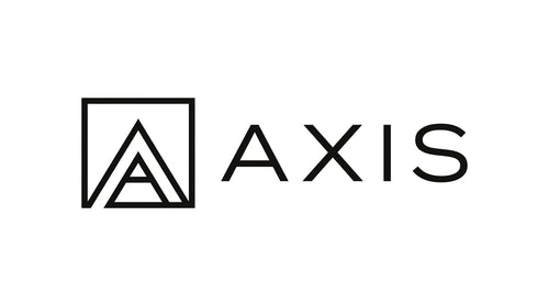 Logo AXIS — marca geométrica con wordmark